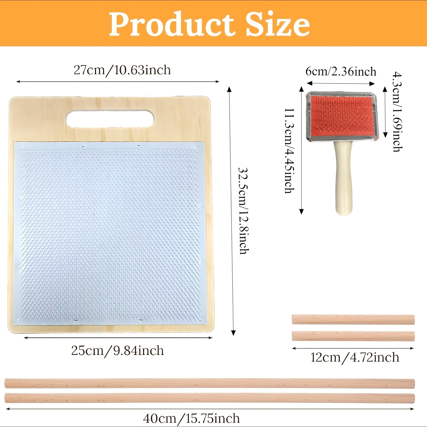 6pcs Wool Carding Brush Set for DIY Wool Craft