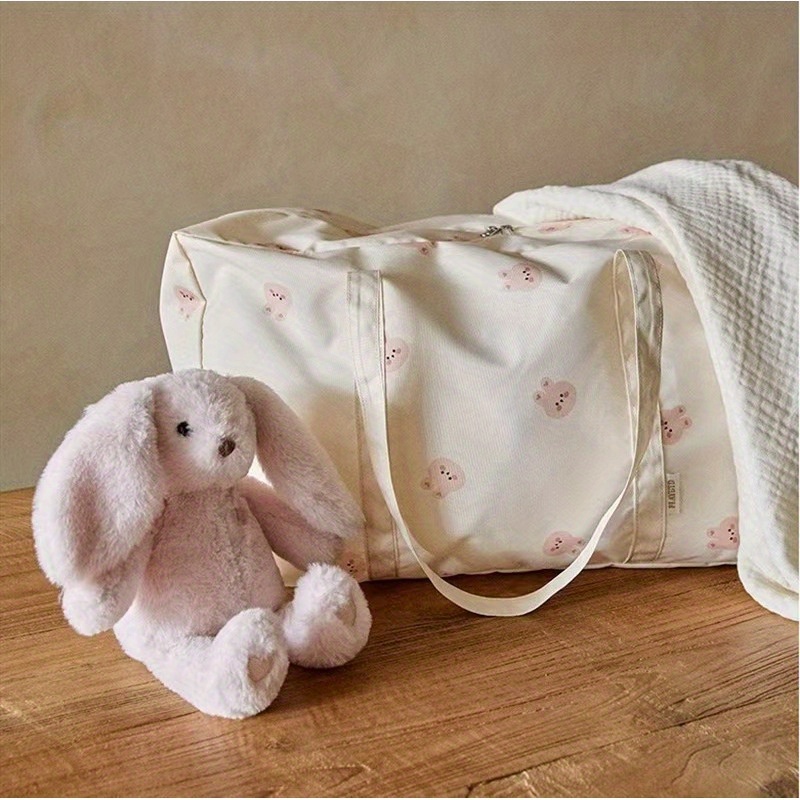 bear pattern kindergarten blanket storage bag/diaper organizer &   clothing packing pouch. halloween gift, thanksgiving christmas present for  , travel organizer, storage, cute design, festive gift, soft material, reusable bag, storage pouch, essentials, kindergarten,   0