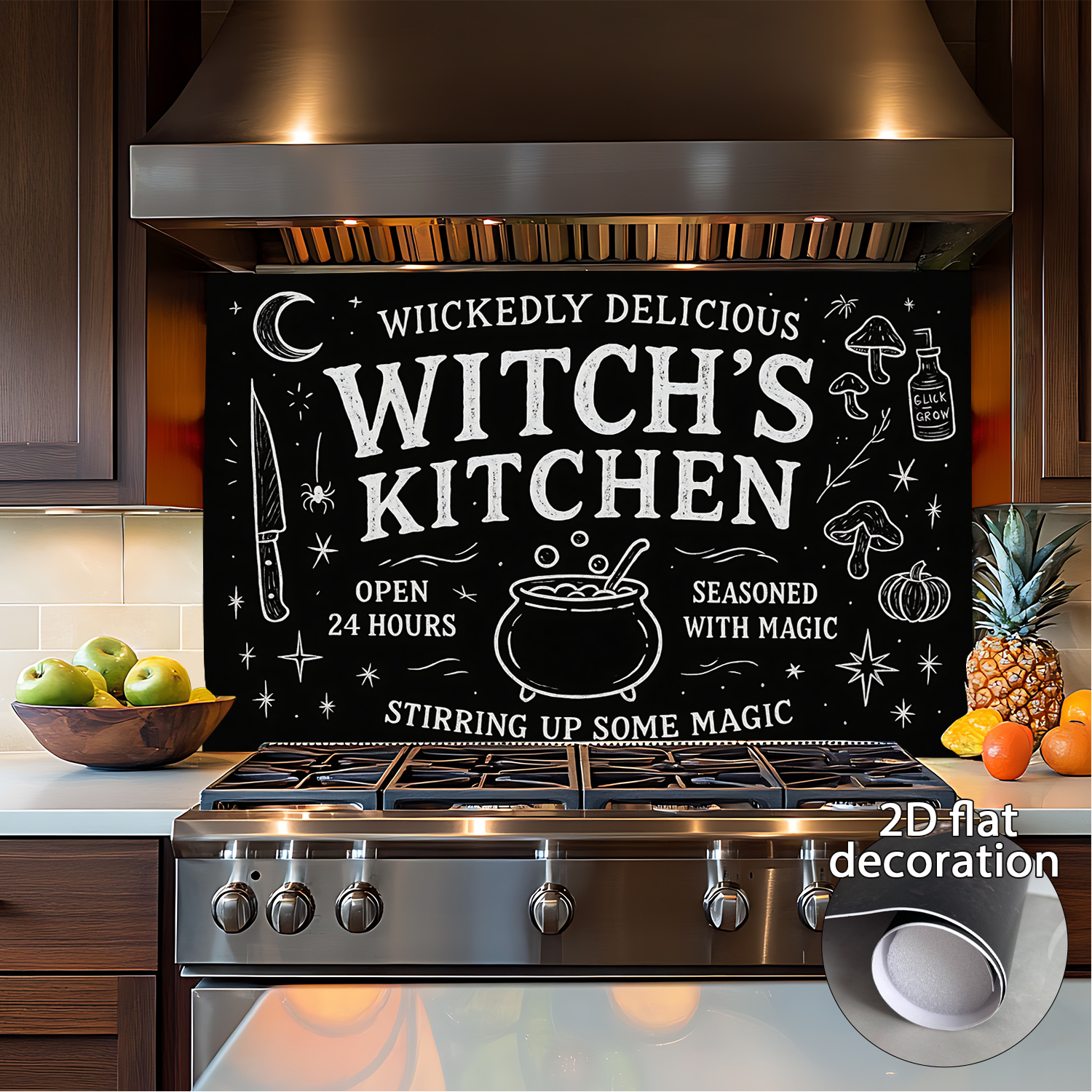 1 heksenkeuken behangstickers halloween decoratie met - Temu Netherlands, image size:1500x1500