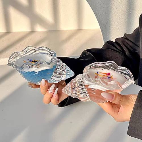 conch shaped cocktail glass creative niche drinkware