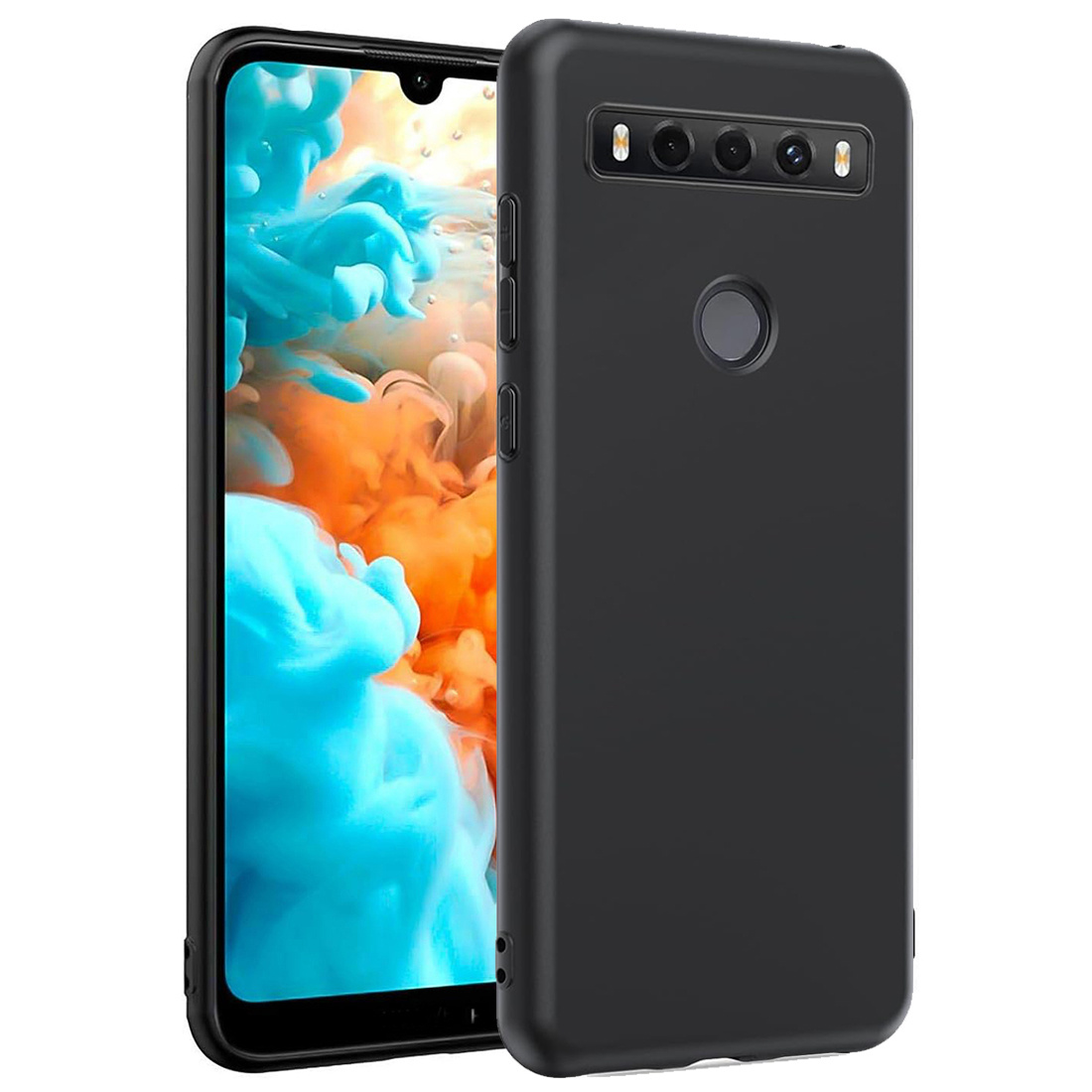 TEMU Phone Case: Case For Tcl 10 Se, Black Soft Silicone Case, Anti-scratch Shockproof, Bumper Protective Phone Cover