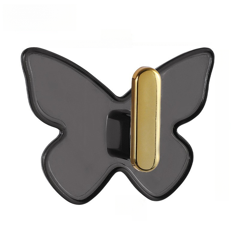 Gancho de mariposa de 1/3/6 piezas, de lujo ligero para baño, sin perforación, de gran capacidad de carga, para parte trasera de puerta de cocina, para bolsa, gancho adhesivo para bolsa, toalla, llave, almacenamiento