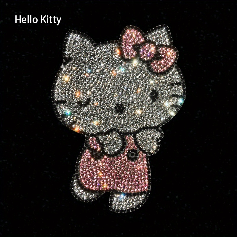 

1pc Sanrio Hello Kitty Water Diamond Body Stickers Cartoon Crystal Ornaments Door Gas Stickers