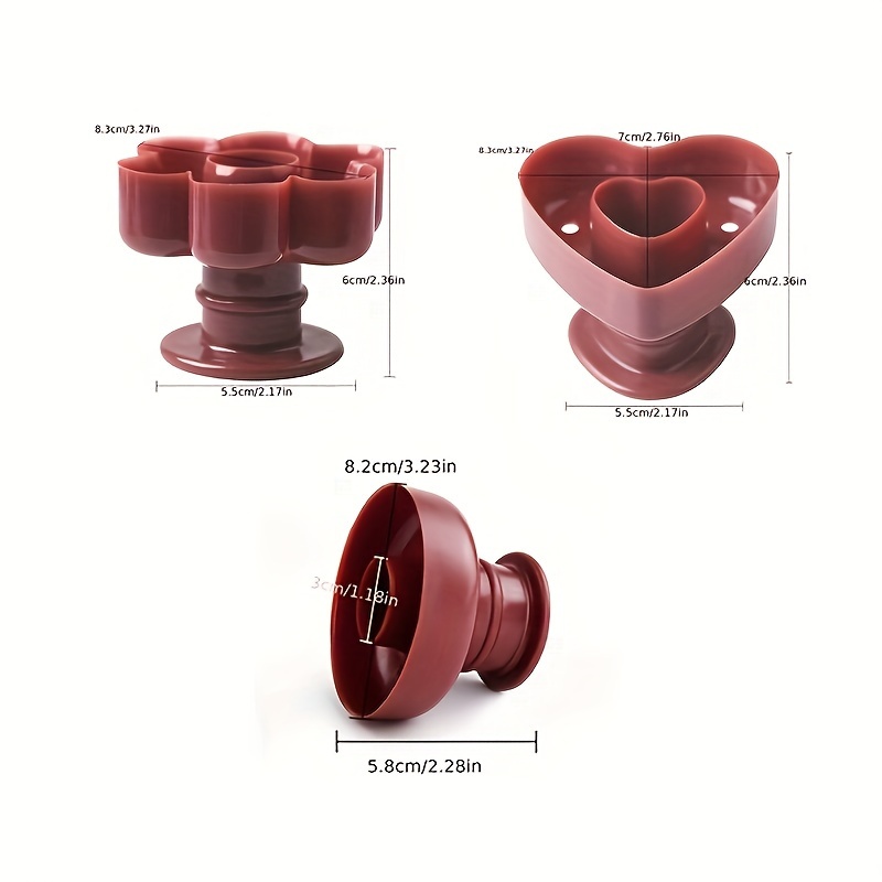 Image of 3pcs/multifunctional Donut Mold Baking Pan Cake Decoration Cake Mold Decoration Cake Bread Press Mold Fancy Home Baking Press Mold Used Food Cake Bread Ring Dessert Practical Kitchen Gadget