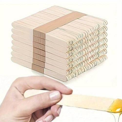 disposable wooden hair removal wax stick woman body depilation spatula applicators wood tongue beauty tools