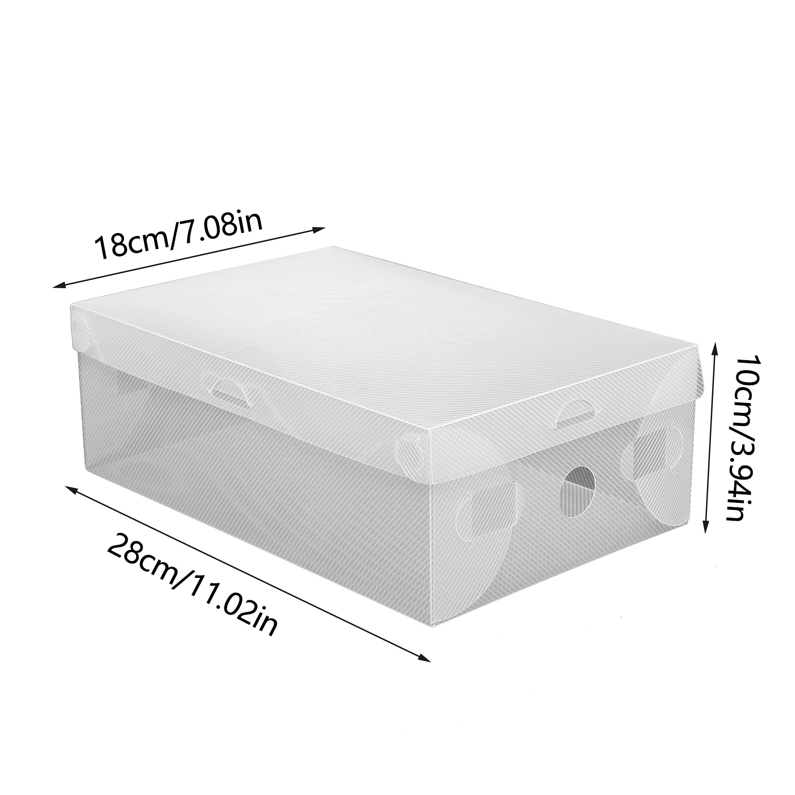 Image of 20 Pack Detachable Shoe Box Transparent Shoe Dustproof Plastic Storage Box Storage Boxes Foldable Shoe Box For Sports Shoe/sandal
