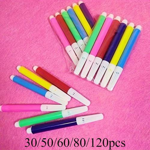 item picture 30pcs 50pcs 60pcs 80pcs 120pcs small watercolor brushes painting brushes professional art supplies with multiple specifications vibrant tones smooth flow suitable for event watercolor painting drawing marking