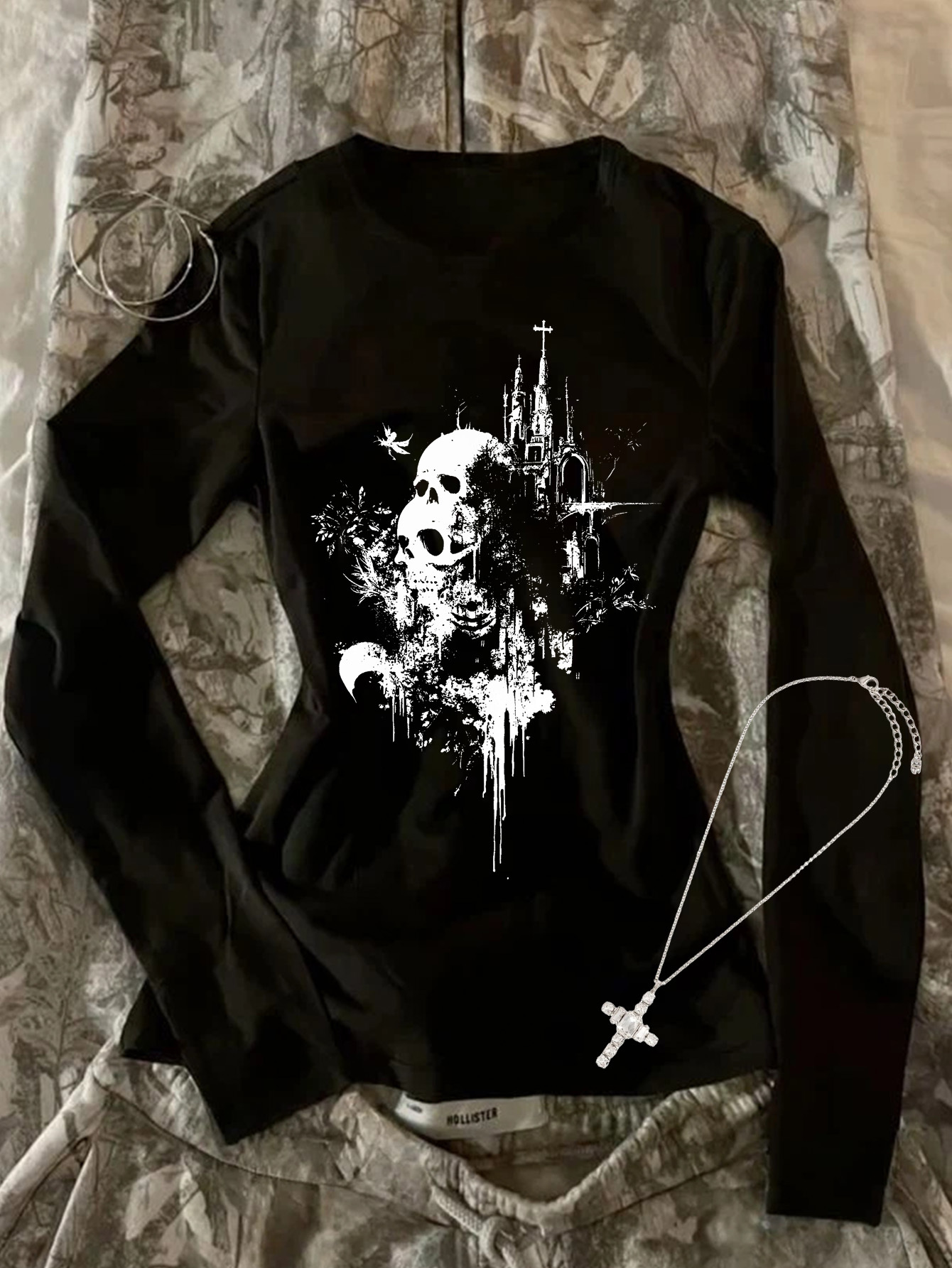 cross shirt y2k sold on Temu United States