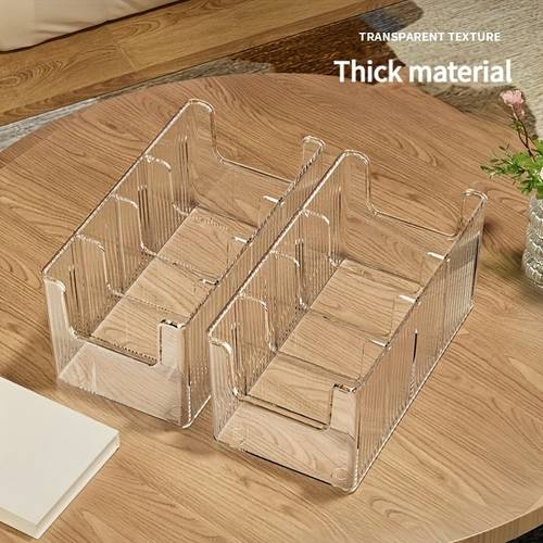 four compartment large capacity transparent household medicine storage box large capacity transparent divided box with 3 removable dividers suitable for countertop use multi purpose desktop medicine organizer design
