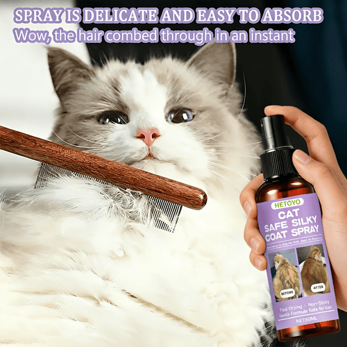 cat spray reduces and frizz keeping fur soft smooth and easy to manage lightweight fresh spray delivers natural without heavy residue suitable for care for cats with types