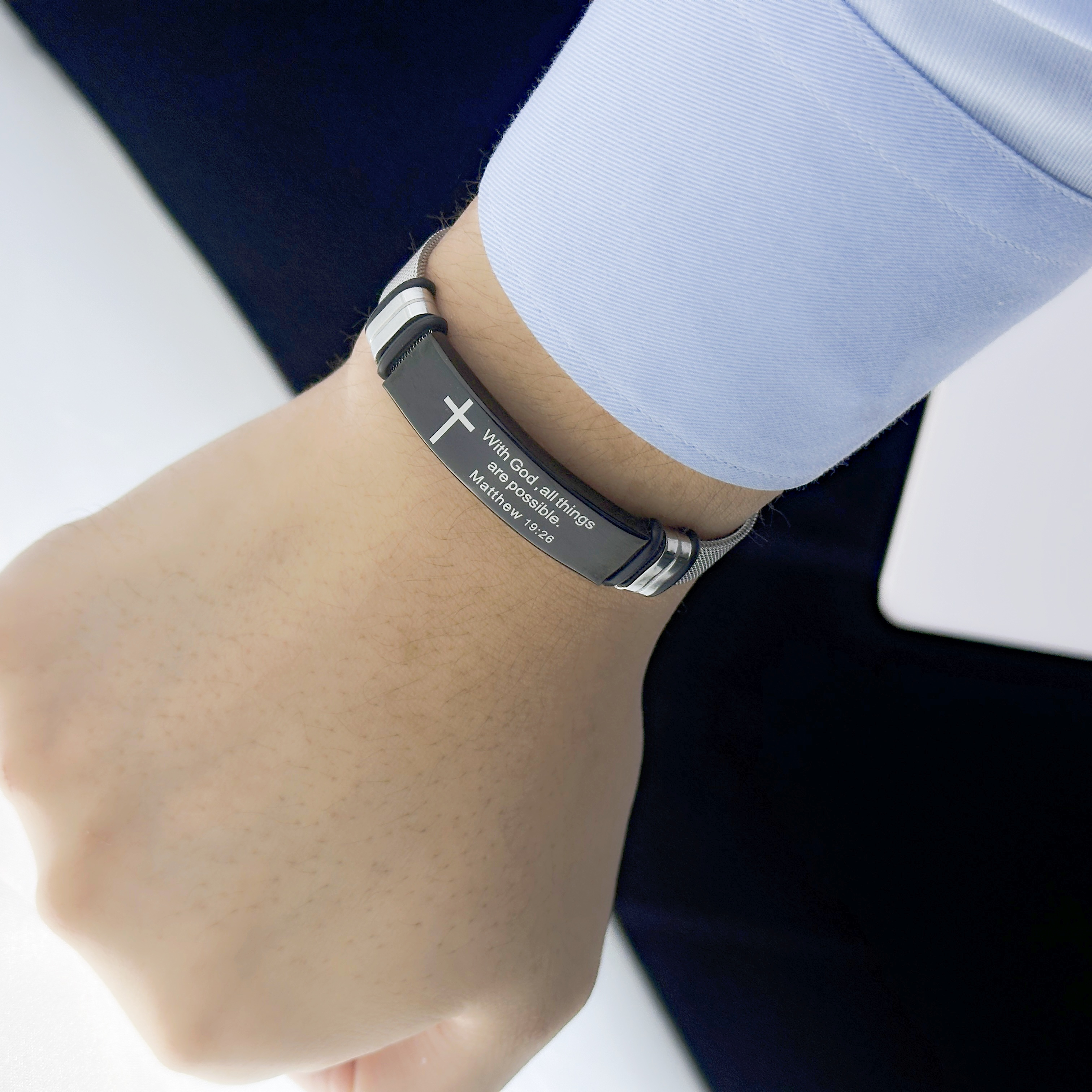 Stainless Steel Adjustable Bracelet for Men and Women