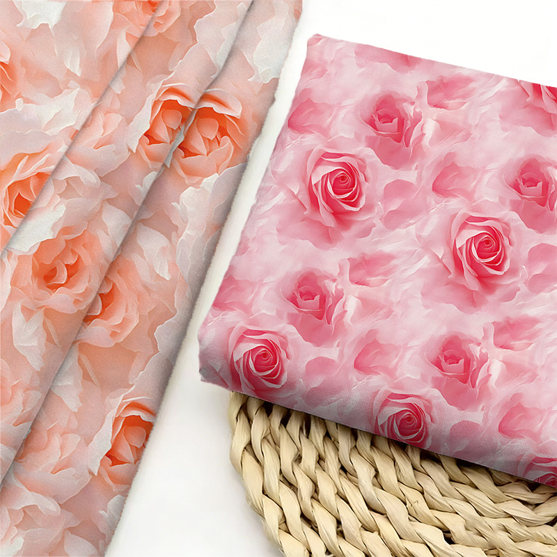 artikel foto deze handgemaakte stof is lichtgewicht, ademend, zacht en  , samengesteld uit 97% polyester en 3% spandex. hij heeft een romantische    nprint en is verkrijgbaar in verschillende patronen, waardoor hij ideaal is voor knutselen, naaien, huisdecoratie en   handwerkjes.