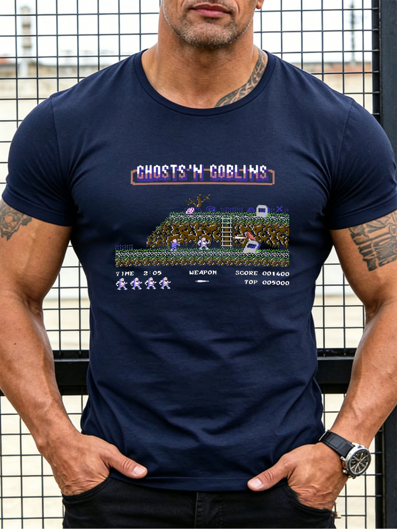 Merchandising y Camisetas Retro de Ghost 'n Goblins (Temu)