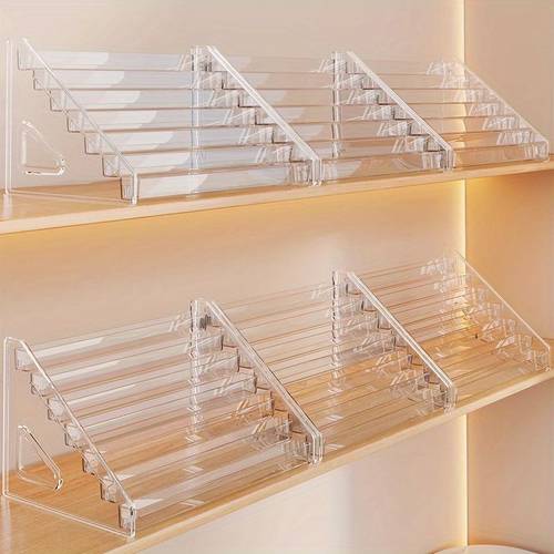 1 acrylic nail polish essential oil organizer stackable 3layer 4layer 5layer 6layer cosmetic display tray space saving countertop holder for makeup nail art supplies miniature paints eyewear polished