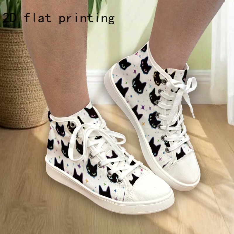 Kawaii Cat High Top Shoes 2024 Anime Sanrio Hello Kitty New