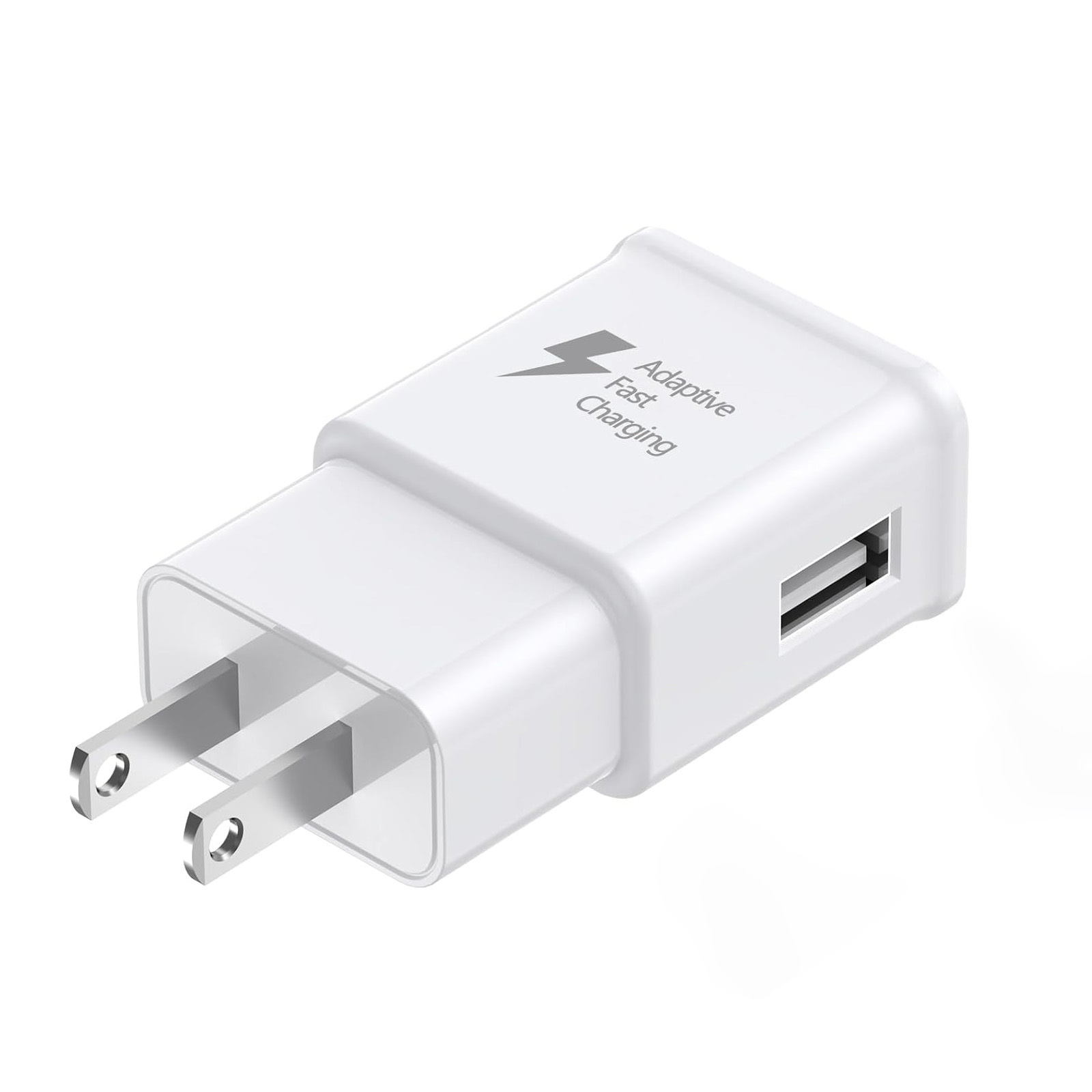 adaptive fast charging block usb wall charger adapter compatible with samsung s25 s24 s23 s22 s22 ultra s21 s20 s10 s9 s8 s7 edge note 10   white   2 pack