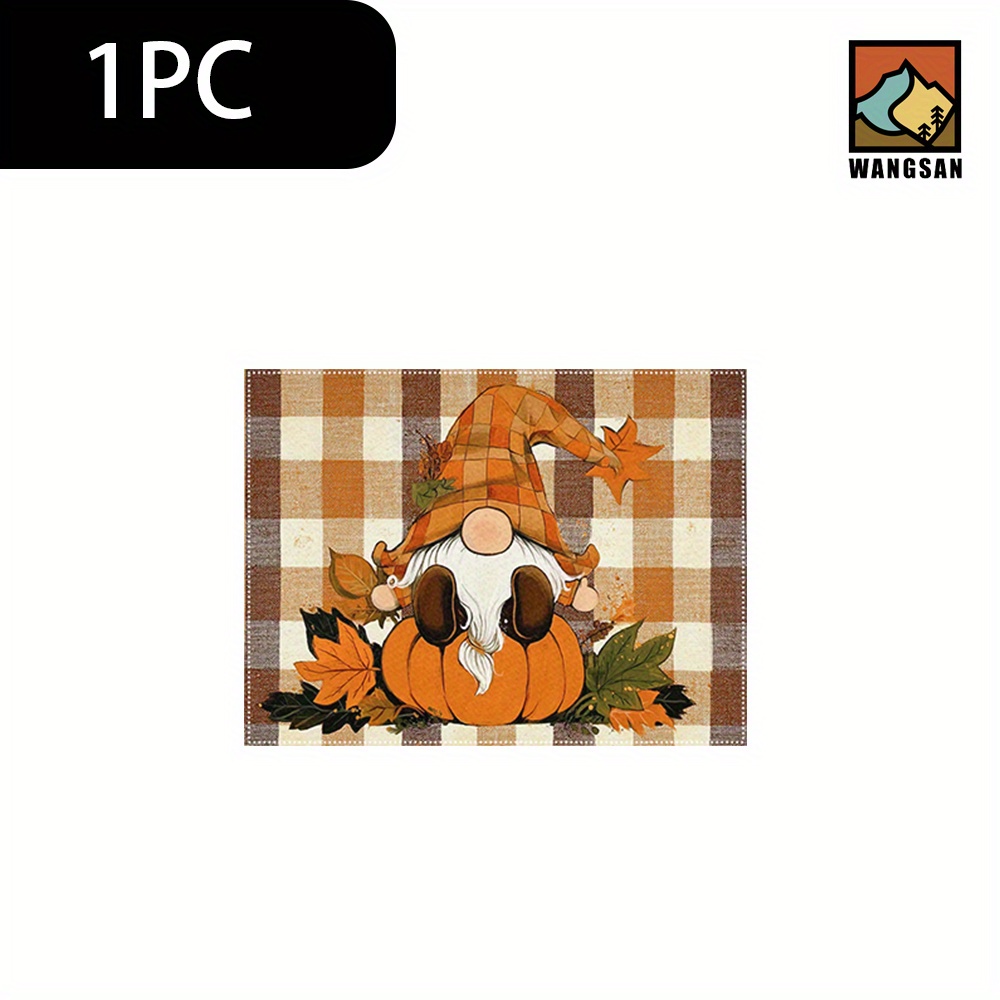 TEMU 1set/1pc/4pcs/6pcs Autumn Farmhouse Dwarf Maple Leaf Pattern Tableware, Heat-insulating Tableware, Machine-washable Polyester Tableware,