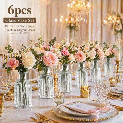 22 18 15 12 9 6 2pcs large exquisite high end glass vases luxurious elegant style compact and delicate glass material suitable for weddings home decor banquets parties