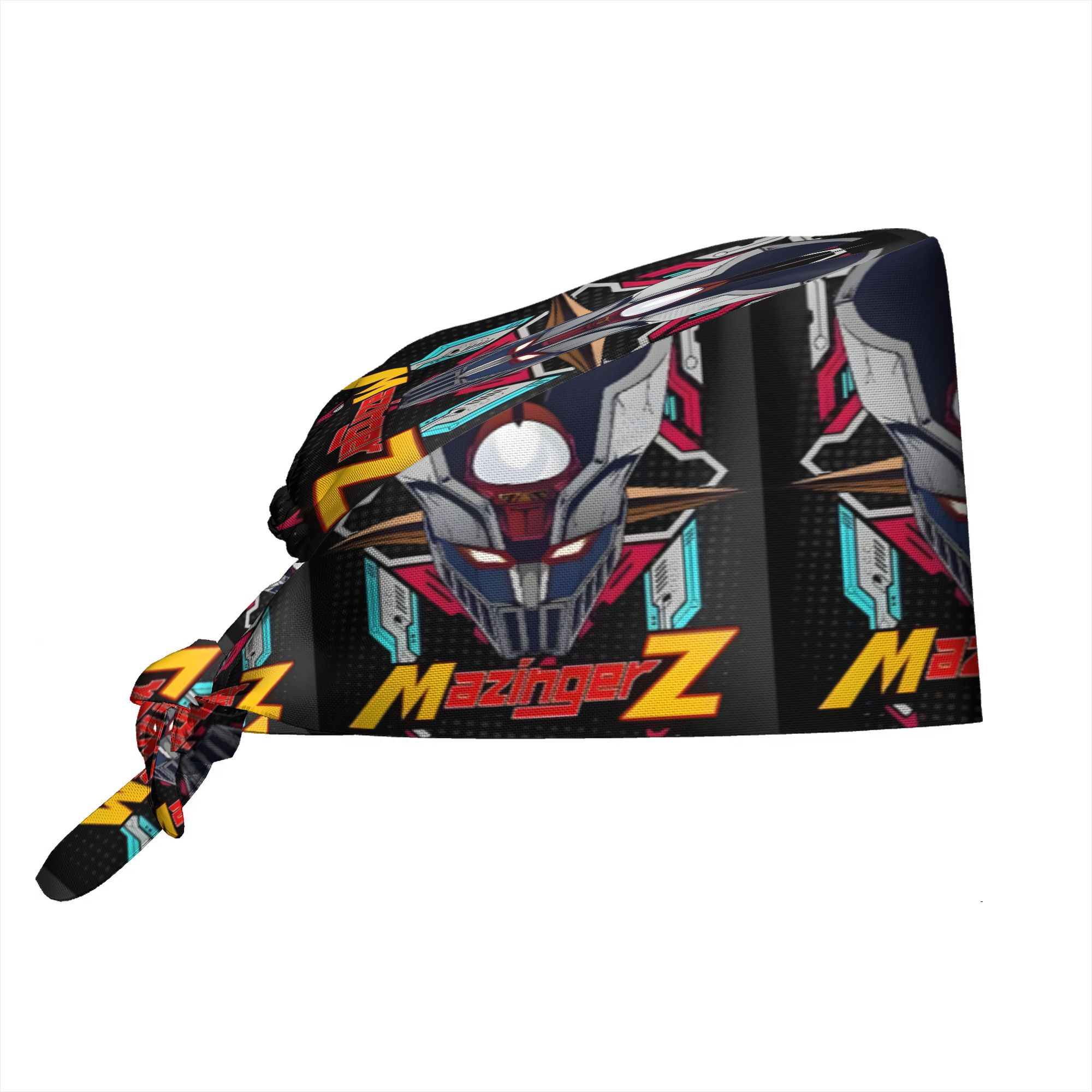 TEMU 1pc Gorro de Cocinero y Enfermera Retro con Estampado de Robot para , Adiciones Festivas, Pañuelos Artísticos para la Cabeza, La Mejor Opción