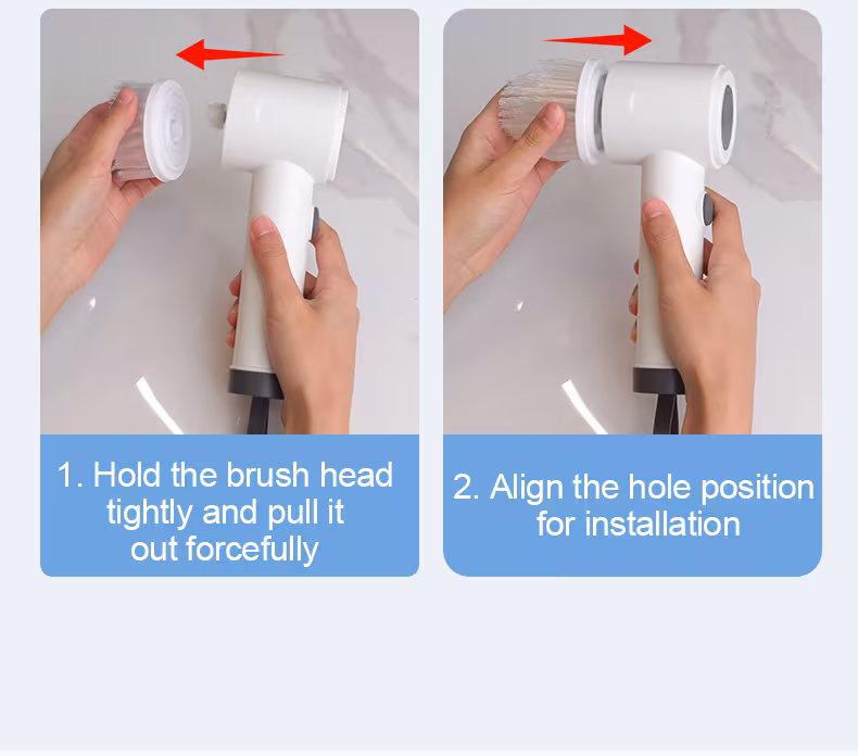 electric spin cleaning brush high speed brush heads kitchen bathroom car use multi functional cleaning tool must have household cleaning essential details 9