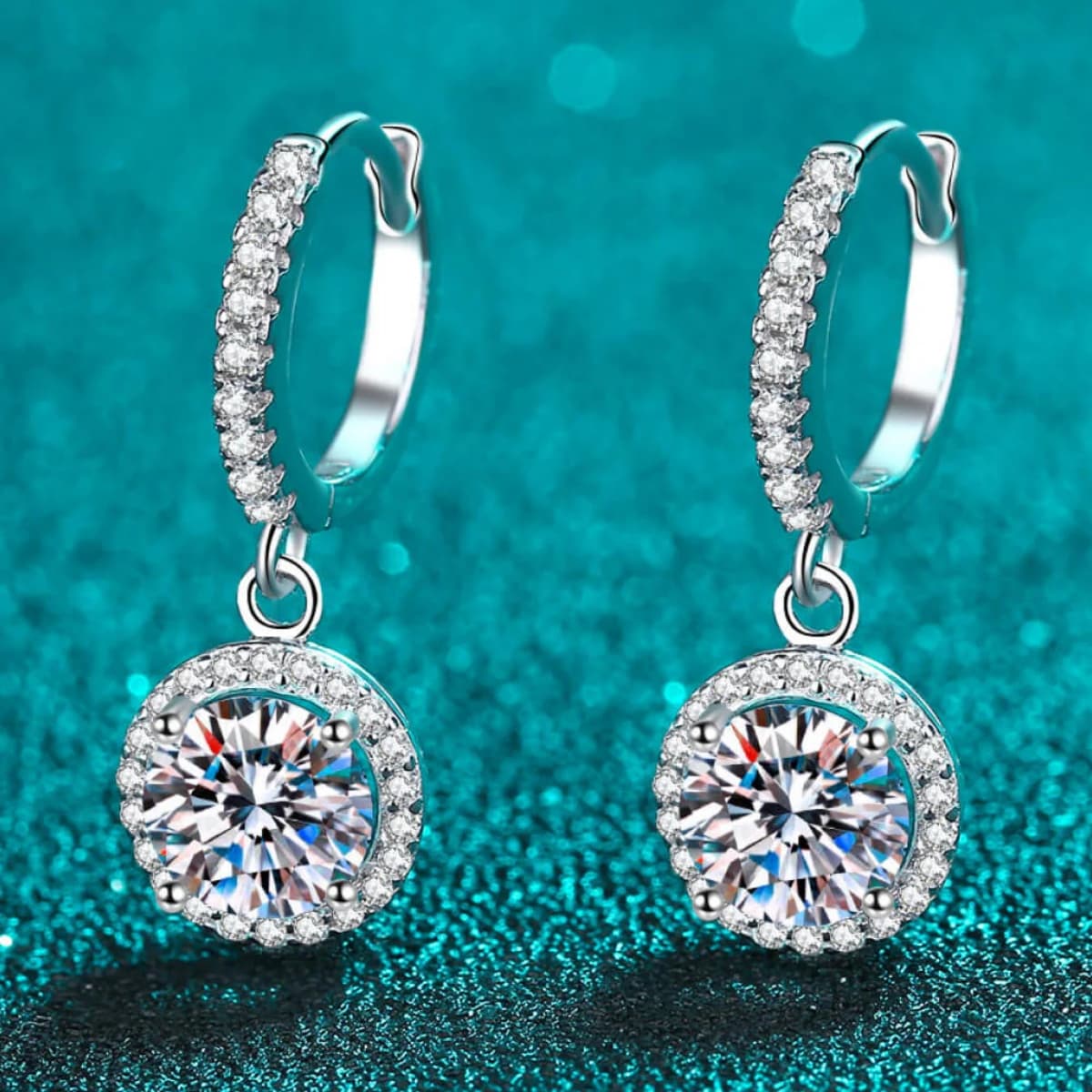 TEMU 1 Paire, Mode Européenne et Américaine - Cuivre - Incrustés de Synthétique - Boucles d'Oreilles Pendantes Unisexes Exquises. Convient pour les