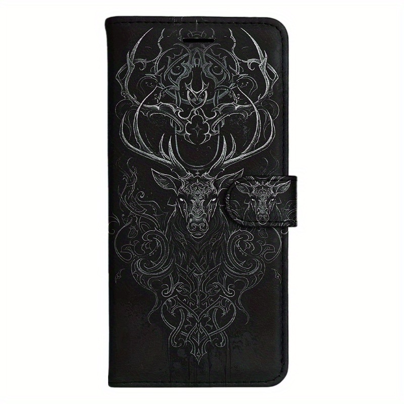 TEMU Phone Case: Deer Head Flip Wallet Case For S8 S9 S10 A30s A50s Note 10 20 A10s A20s A51 A71 S20 A11 A31 S20 S21 A42 A12 M12 A32 A52s A72 A22 A02