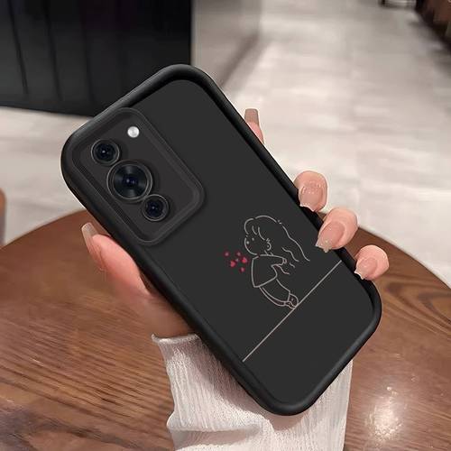 phone case phone case 2d red heart phone case for huawei magic6 pro mate 50 pro p50 pro nova 11 nova 10 pro honor magic8 pro magic8 magic8 lite magic6 lite and other models