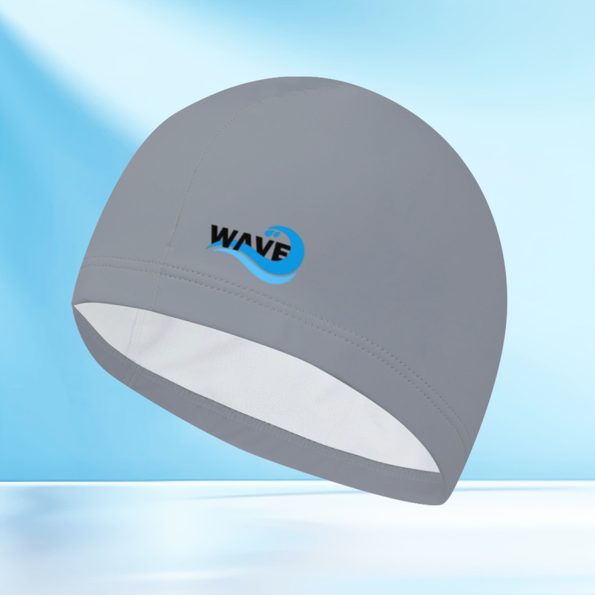TEMU 1 Gorro de natación unisex, Gorro de natación con de ondas, Gorro de natación de tela cómoda, Adecuado para piscina , playa y entrenamiento de