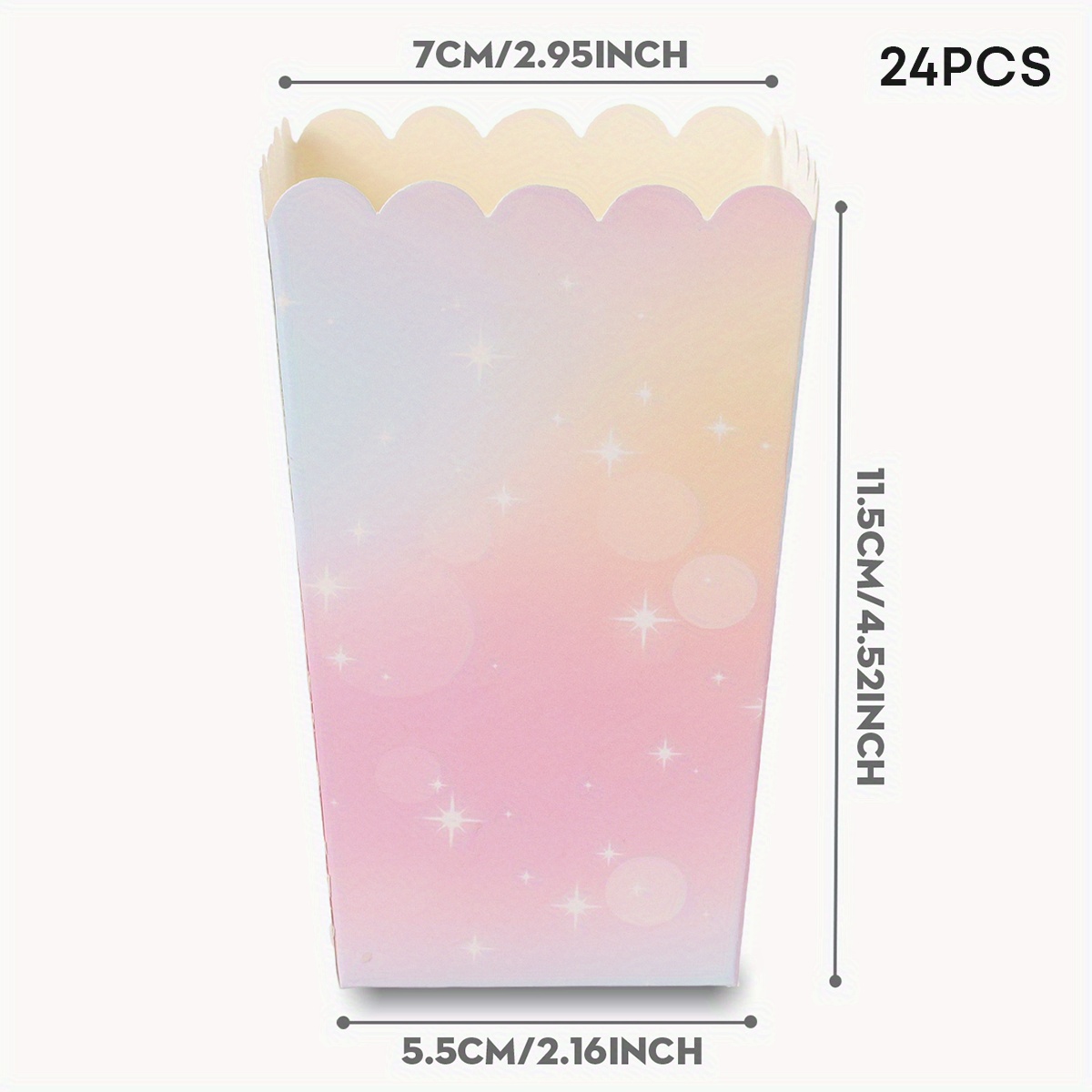 TEMU 10/24pcs Pink Cloud Party Cups, Food Boxes, Fries Boxes, Popcorn Boxes, Popcorn Cups, Birthday Boxes, Lunch Boxes For Bakery, Burger Restaurant