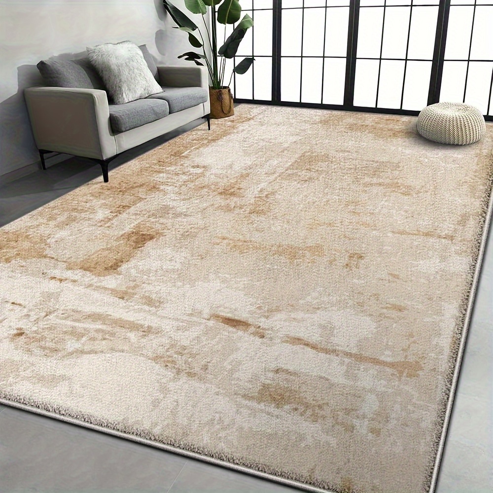 TEMU The Luxurious Velvet Area Rug In Brown Features A , Suitable For Living Rooms, Bedrooms, And Offices. Perfect For Holiday Decorations For