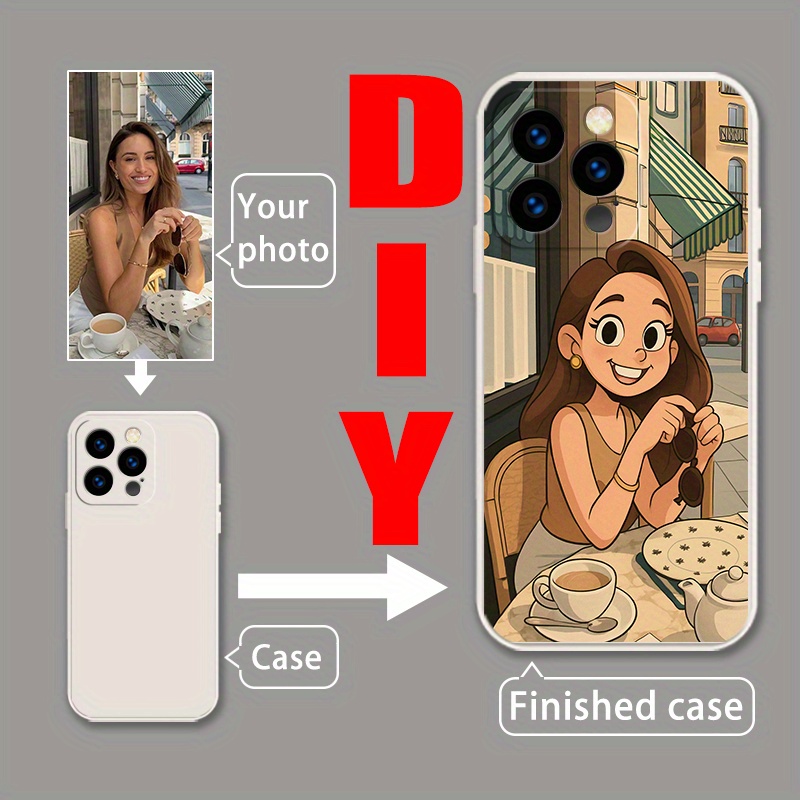 E-shop Handyhülle - Anpassbare Soft-Handyhülle mit Foto, passend für iPhone