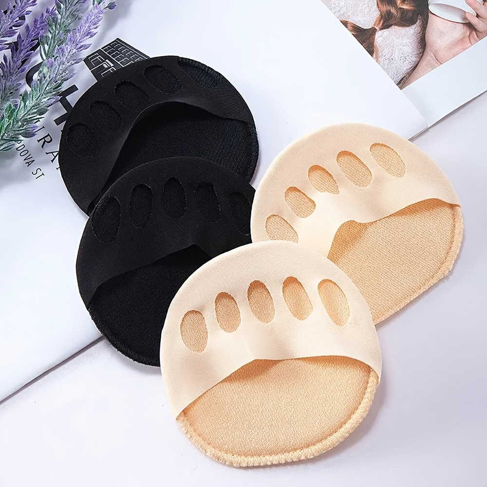 6-Pack Women'S Forefoot Five Toe Pad Suitable for High Heels-Half Insole Foot Care Non-Slip Toe Socks Toe Pad Plug-in, High Heels Toe Support
