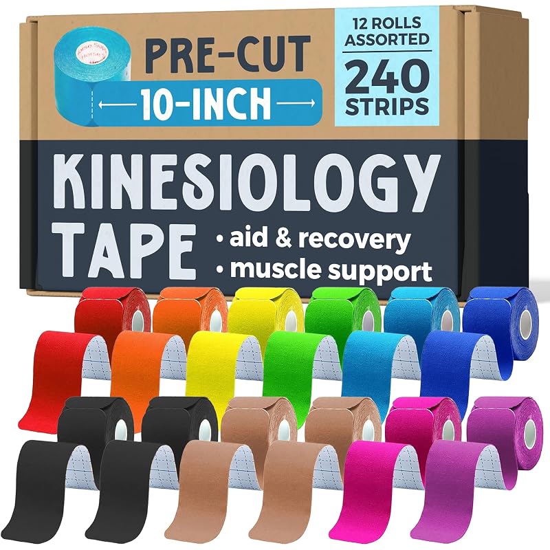 Temu kinesiology tape precut strips 12 pack 240 strips