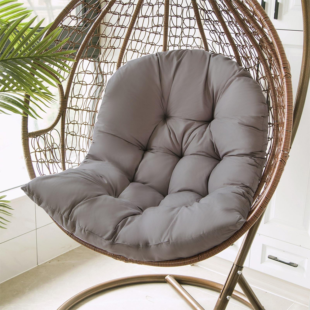 Image of 1pc Dark Gray Cushion, 120x80cm, Outdoor Hammock Cushion Swing Pad Hammock Chair Pad, With Thickened Backrest Pad, Cushion Only
