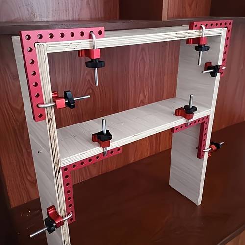 7pcs precision 90 degree right angle clamps suitable for woodworking picture frame making and box assembly sturdy 6 x6 15cm abs clamps for woodworking braces small wood clamps hardwood tools and drawer assembly
