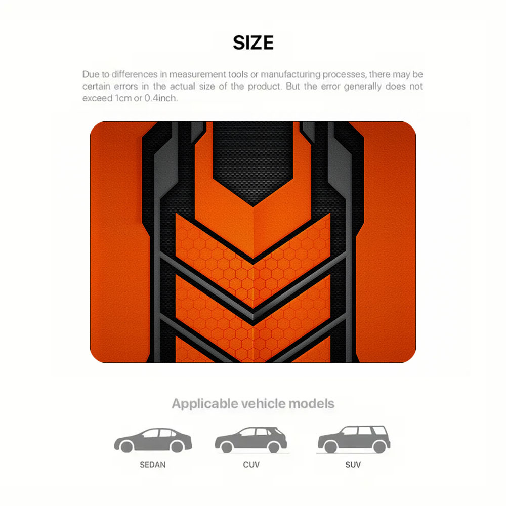 TEMU 1 Car Trunk Mat - Anti-slip Rubber Foot Pad, Durable Material, Perfect For Home And Office Use, Ideal For Car Interior Storage And Decoration