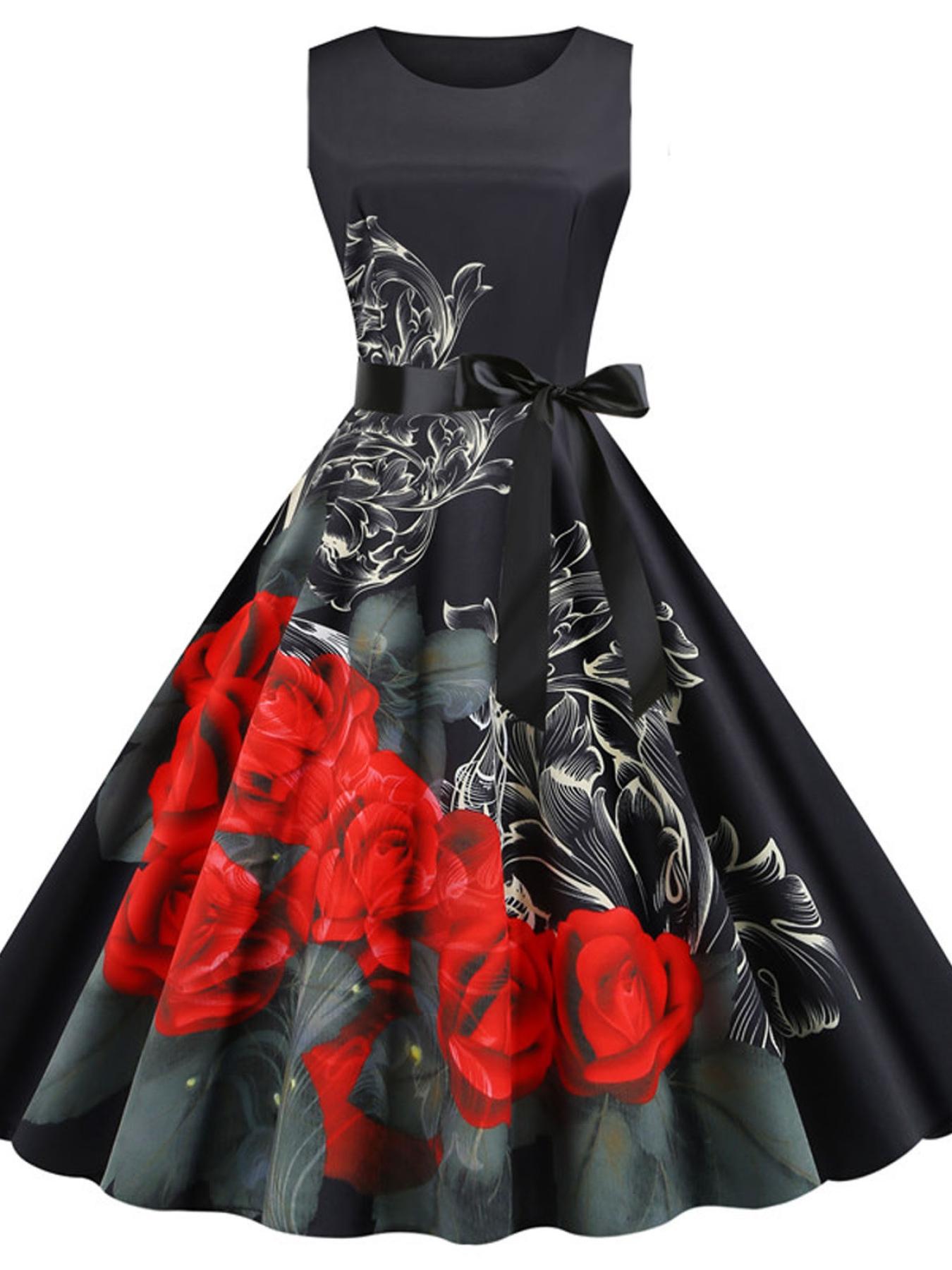 vintage dresses 1950s sold on Temu United States