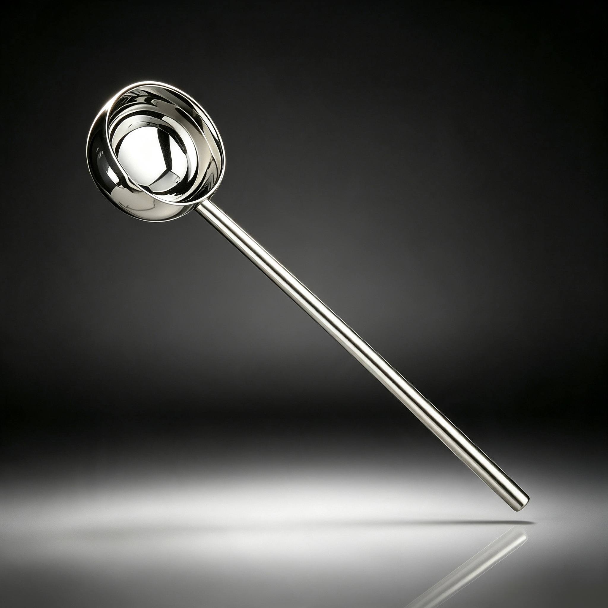 TEMU 1pc Thickened Stainless Steel Mini Oil Pouring Spoon, Used For Pouring Stir Frying And Boiling, Practical Kitchen Cooking Tool
