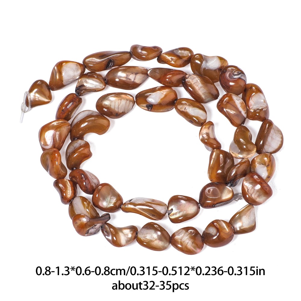 TEMU 8-13mm Natural Stone Brown Irregular Loose Spacer Beads For Jewelry Making Diy Gorgeous Bracelets Necklace Earrings Accessories For Women Gifts
