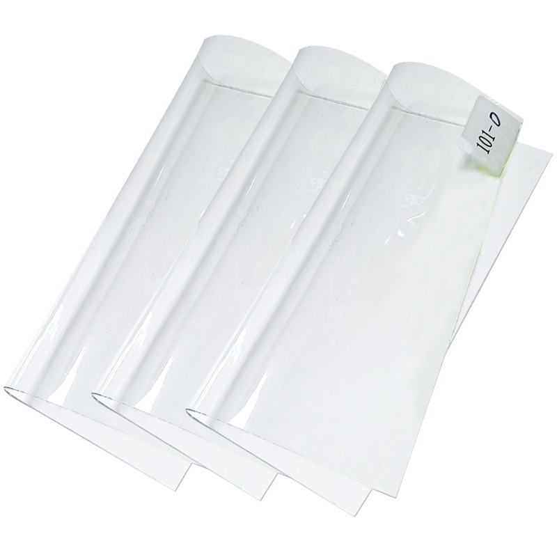 Image of Funvinyl 1/3 Roll Translucent Jelly Pvc Artificial Leather Sheet 30x120cm 0.5mm Flexible Craft Material For Handmade Earrings, Hair Additions, Card Holder Making