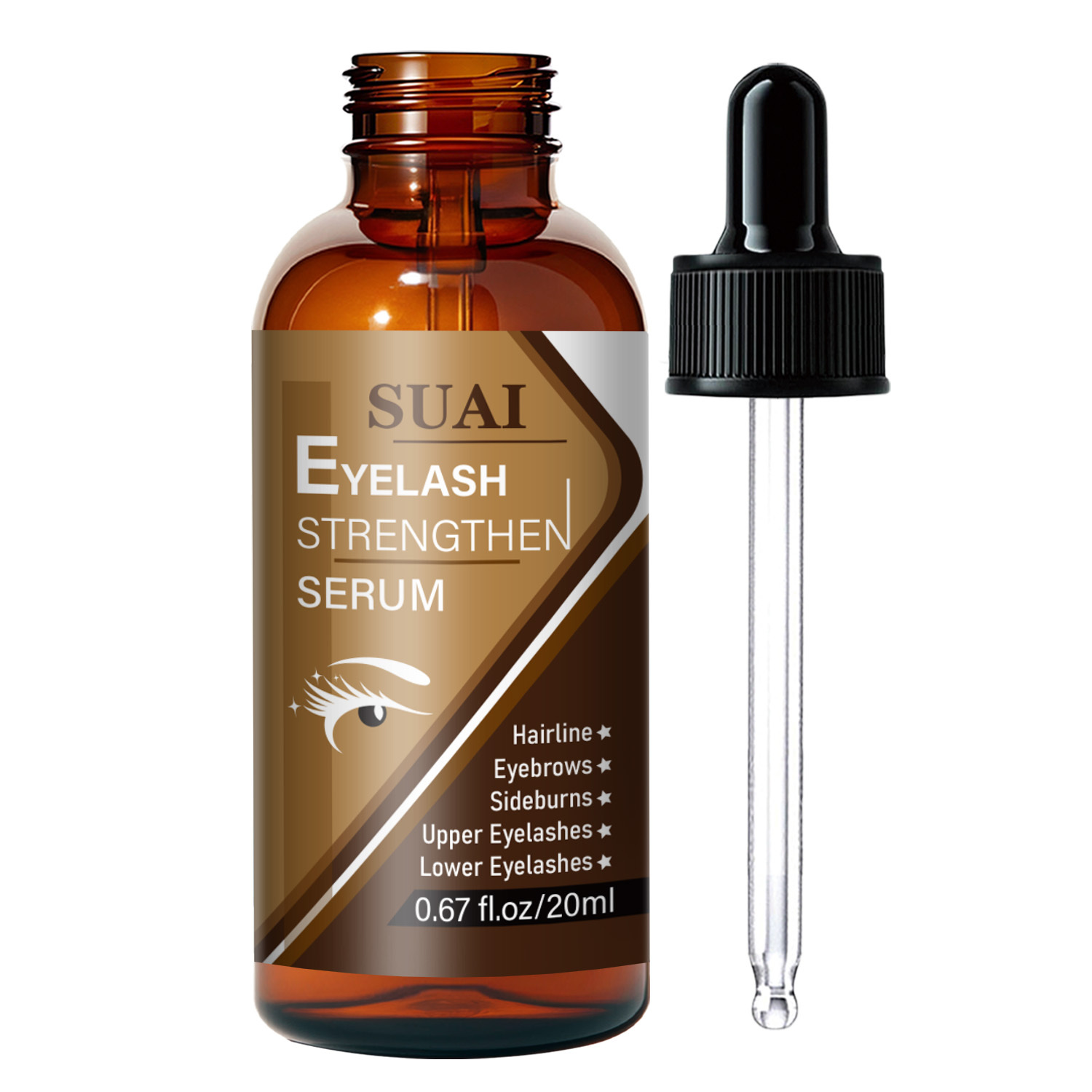 Image of 20ml Eyelash Serum - For Instantly , Stronger, Fuller, And -looking Lashes, Suitable For //short Lashes And Eyebrows - Biotin And Collagen Extract, Results In 1-2 Weeks, Long-lasting
