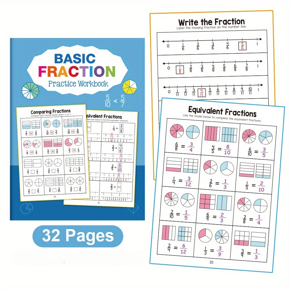 TEMU Cahier d'exercices de notation pour débutants, convient aux enfants de la 3e à la 5e année, développement intéressant des compétences