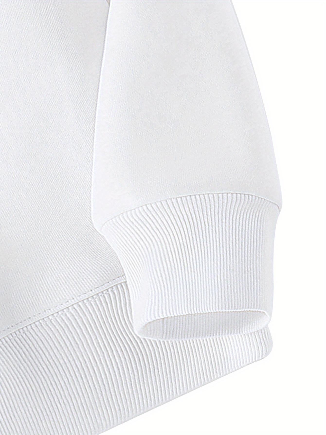 男士白色纯色连帽毛衣 - 极简主义纯色套头毛衣，光滑质感，柔软针织般触感，可机洗，春秋叠穿必备，休闲与半正式穿着，无扣/拉链设计 - 长袖常规版型，光滑质感，适合叠穿，宽松版型，适合春秋季节，白色，极简设计, 男士运动衫,男士连帽衫 1