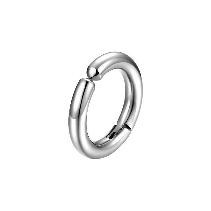 304 Stainless Steel Clip- Earrings - Non-Pierced Ear Clip- Earrings for Men & Women, Simple & Stylish Coil Backing Jewelry Suitable for Daily Wear, Valentine' Gift, Year-Round Unisex Earrings (No Hole Required)
