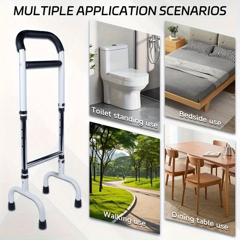 1pc Elderly Bed Headboard Rail with Free Wake-up Booster, Bedside Handrail for Bathroom Assistance, Getting Up Aid, Easy-to-use Bed Rail Support Rod Handle, Ideal Gift for Parents