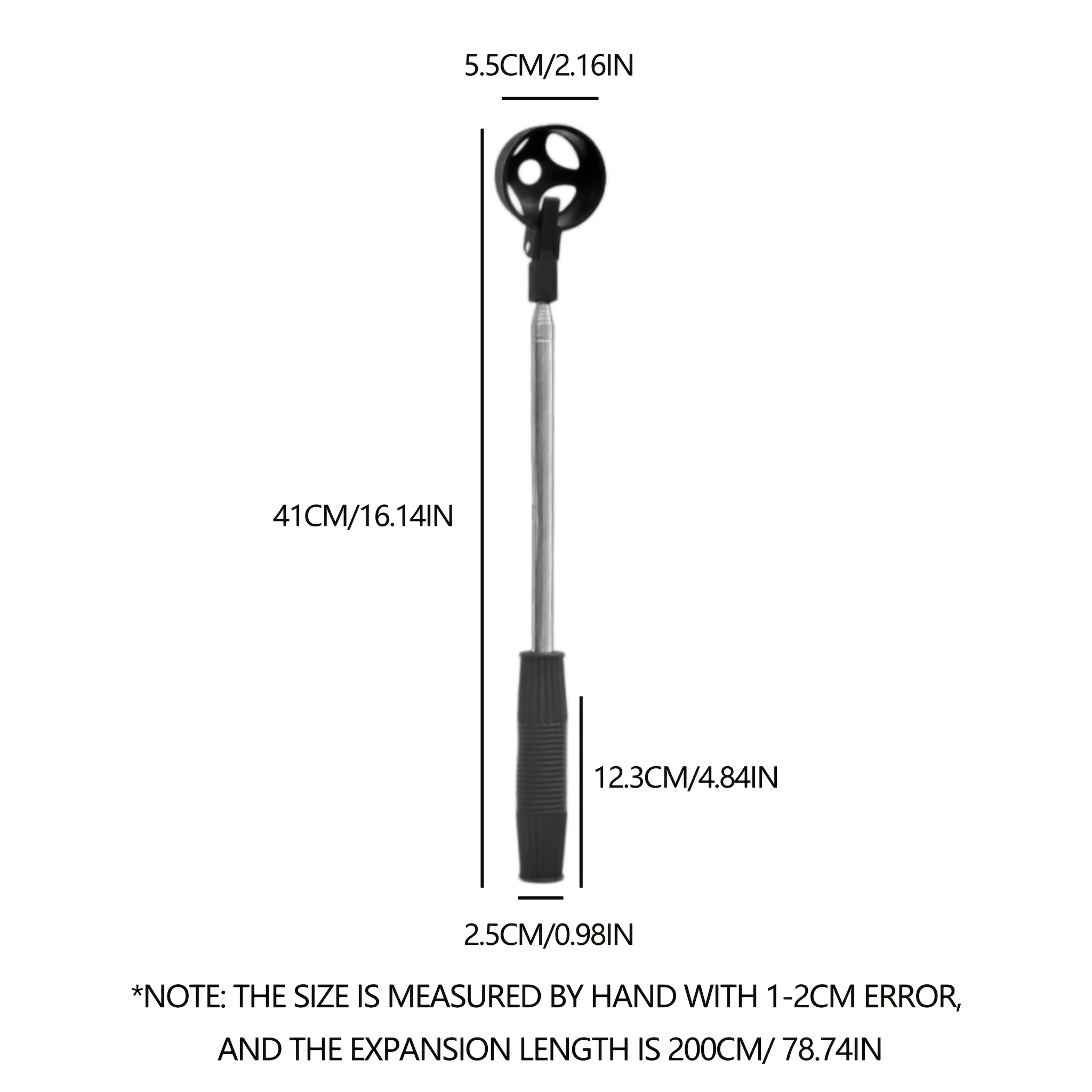 1pc Golf Ball Retriever, Portable Telescopic Stainless Steel Ball Picker