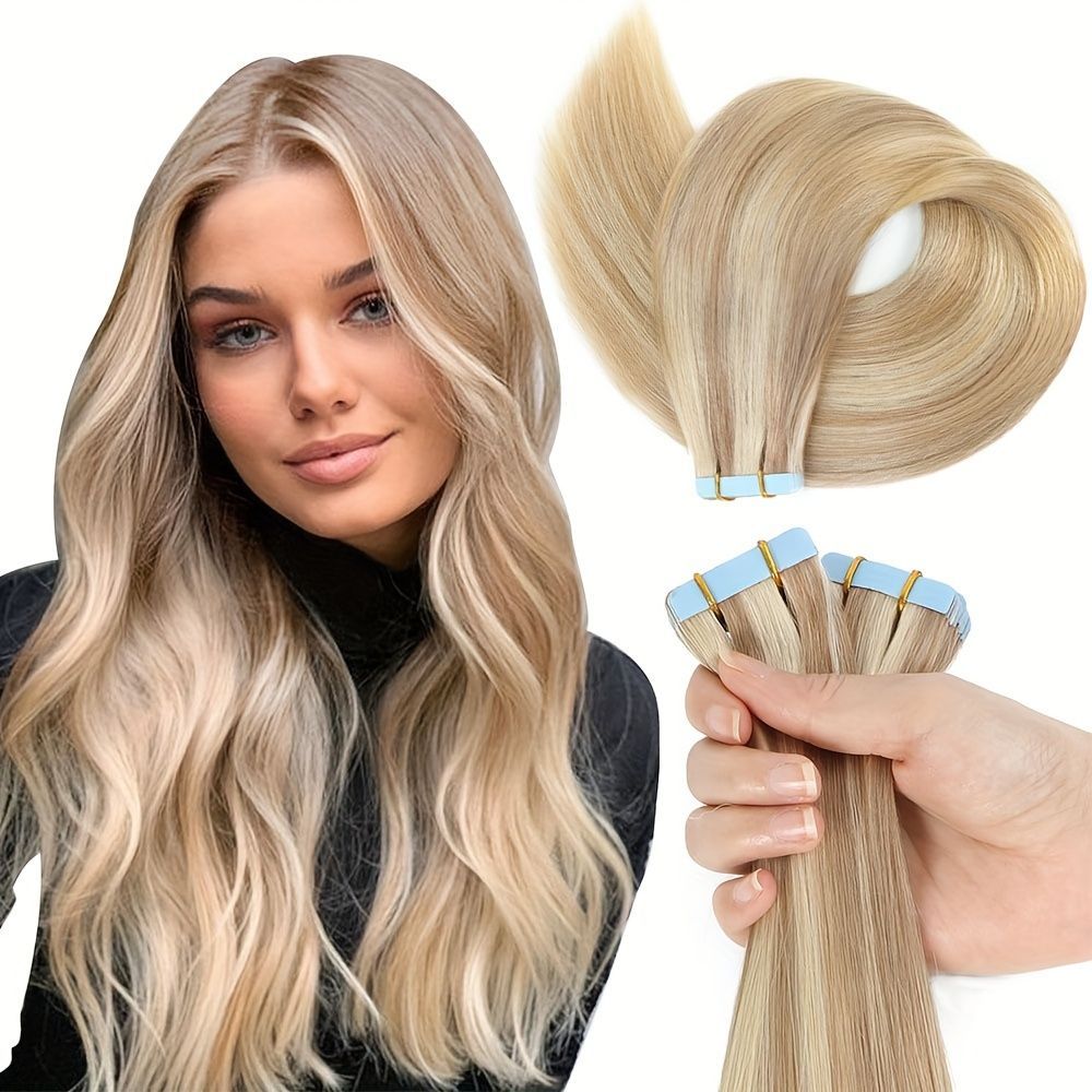 Human Hair Tape In Extensions 100% Brazilian Human Hair, 16-26 Inches, 20pcs 50 Grams/ Pack. Our Hair Extensions Are Soft And Y With A Healthy Shine, True Length, No Shedding, , Colorable And Curly.