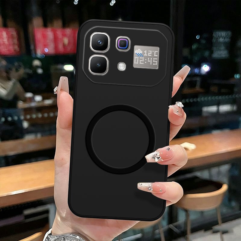 품목 사진 휴대폰 케이스 -   note 60/60 pro/   5g에 적합한 케이스, 가볍고 분해하기 쉬운 마그네틱 휴대폰 케이스 (    5g용), 부드러운 tpu 충격 방지 낙하 방지 이중 보호 마그네틱 링 먼지 방지 내마모성