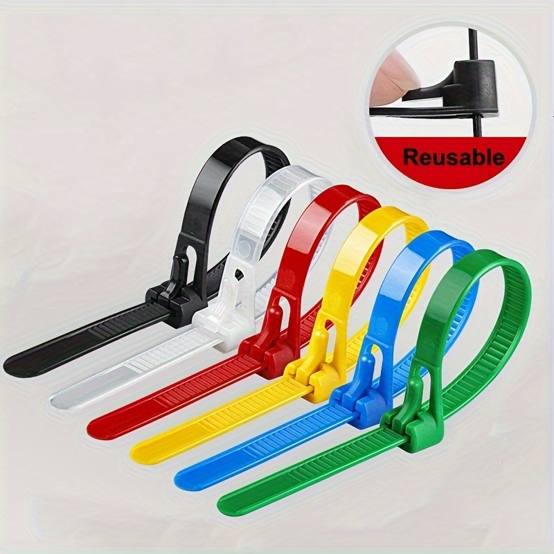 YuGtcen Robuste Kabelbinder Mit Doppelverschluss – 0,8 X 30,5 Cm, 100 Stück, Bis 54,4 Kg Zugfestigkeit