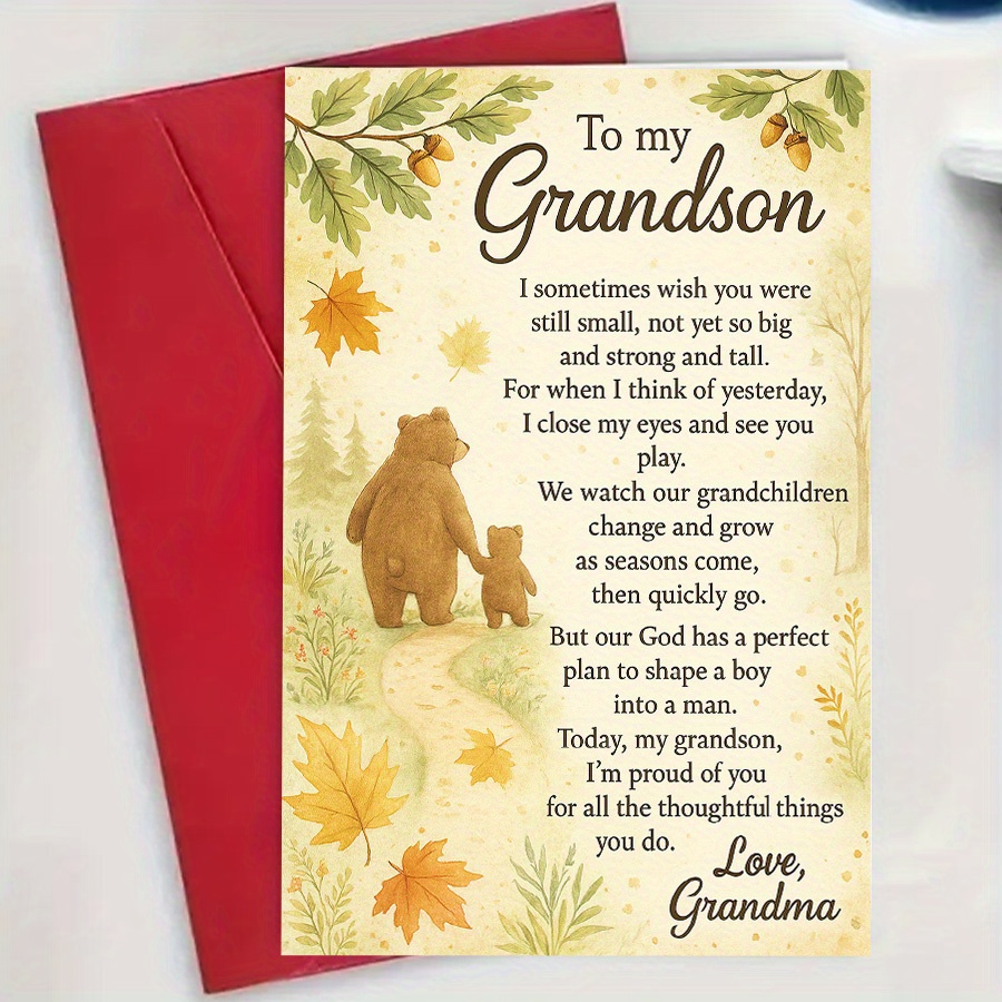 poems for grandson from grandma sold on Temu United States, image size:900x900